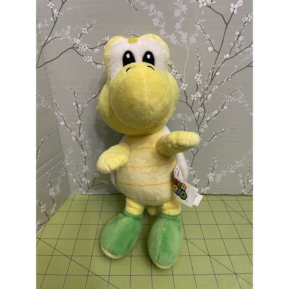 Super Mario Nintendo Koopa Troopa Turtle 8" Plush 2019 Stuffed Animal Yellow - Picture 6 of 10